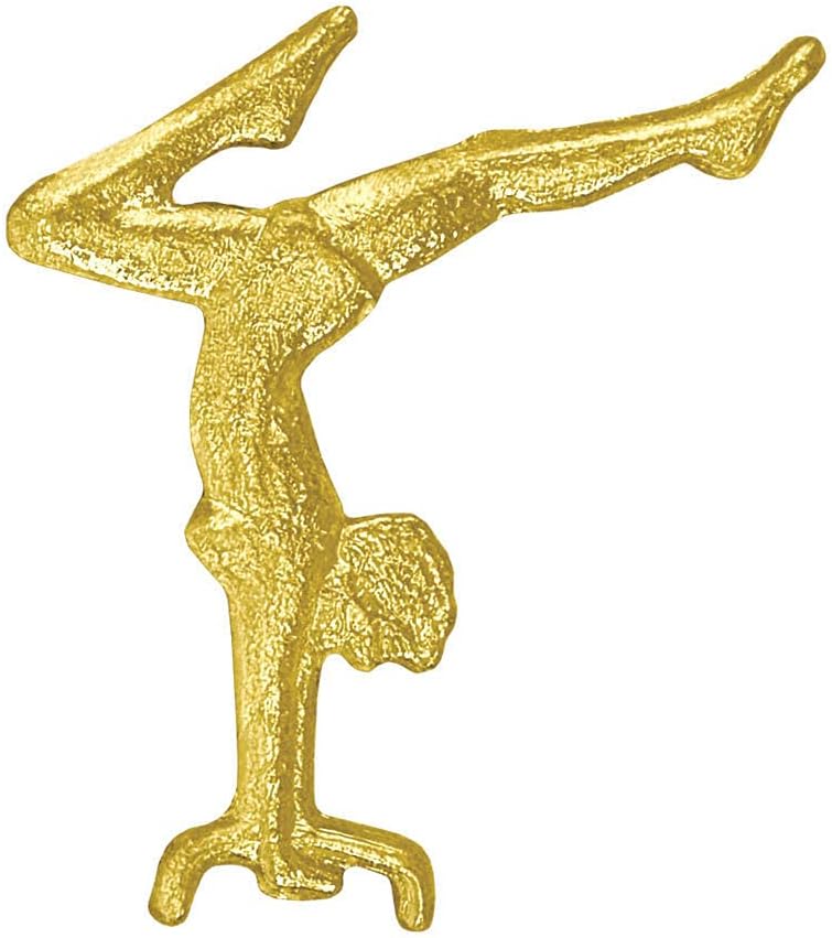 Sports Chenille Lapel Pins: 44 Varieties - Bright Gold - Unisex - Clutch Back