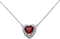 Claddagh Gold Fine Sterling Silver Diamond Personalized Birthstone Cubic Zirconia Heart-Shaped Necklace