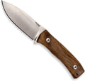 LionSTEEL M4 Fixed Blade FatCarbon Glow in the Dark Carbon Fiber Handle Scales, Full Extended Tang Construction, M390 Steel Blade, Triple Stitched Leather Sheath, KAVISO Exclusive