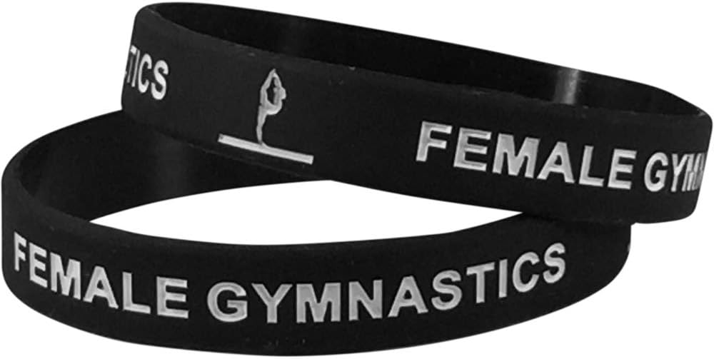 Express Medals 1 to 12 Packs of Female Gymnastics Trophy Award Packs That Include Wrist Bands and a Gold Medal and Ribbon with Each Trophy