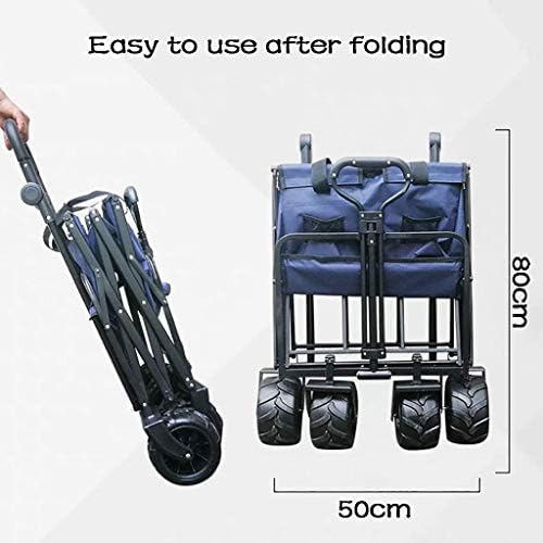 Push and Pull Hand Truck with Foot Brake and 2 Seat Belt Outdoor Sport Collapsible Folding Stroller Wagon Baby Trolley with Canopy Garden Utility Shopping Travel, Red (Red A)
