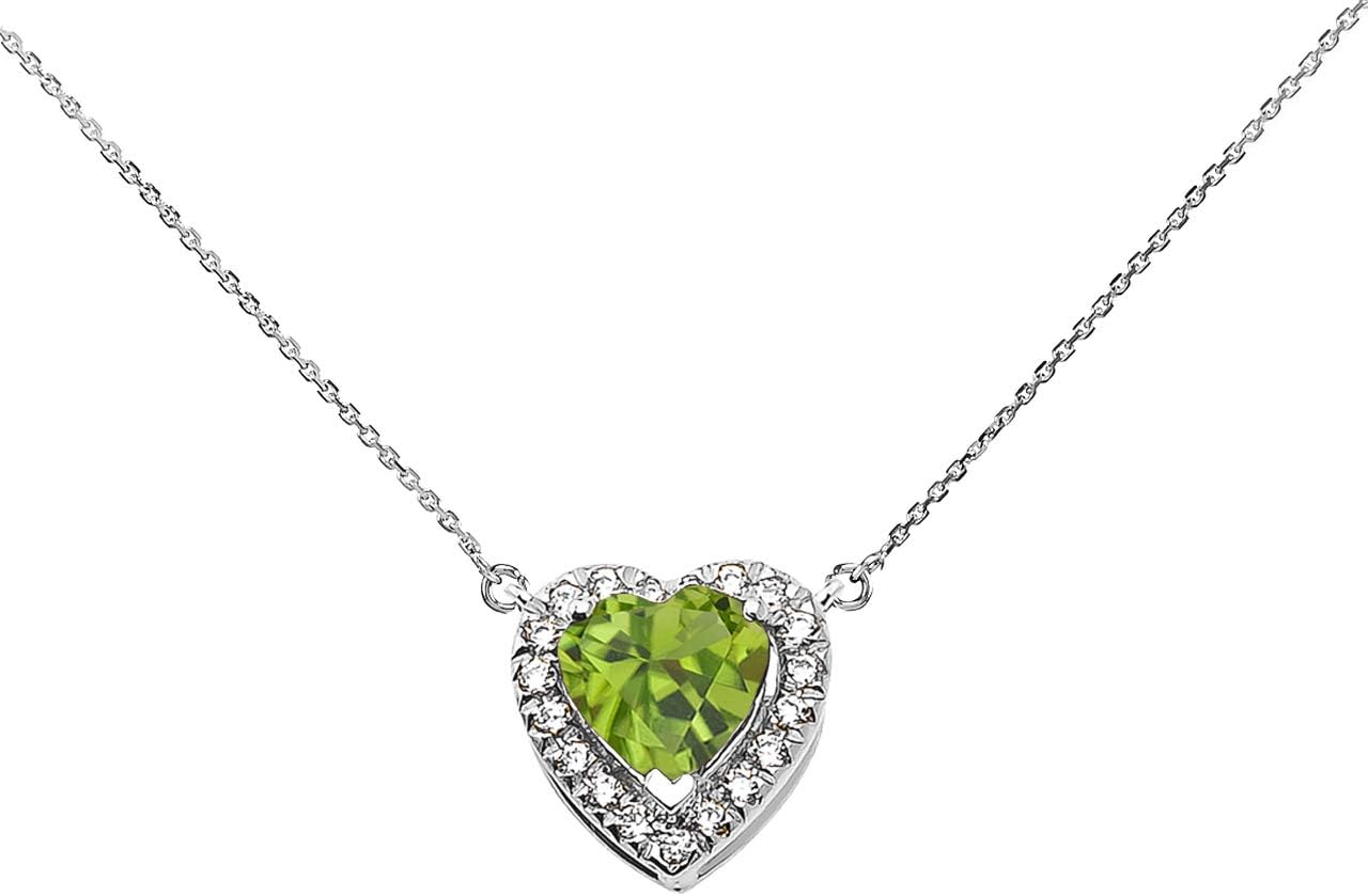Claddagh Gold Fine Sterling Silver Diamond Personalized Birthstone Cubic Zirconia Heart-Shaped Necklace