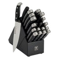 HENCKELS Premium Quality Statement 20-Piece Knife Set with Block and Knife Sharpener, Razor-Sharp, German Engineered Knife Informed by over 100 Years of Masterful Knife Making, Black Block