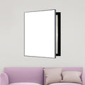 Electrical Panel Cover White Screen Electric Meter Box Decorative, Vertical Breaker Box Cover to Hide Fuse Box, Indoor Wall Mounted Circuit Breaker Panel Cover(WXL-50 x 70CM-19.7 x 27.6)
