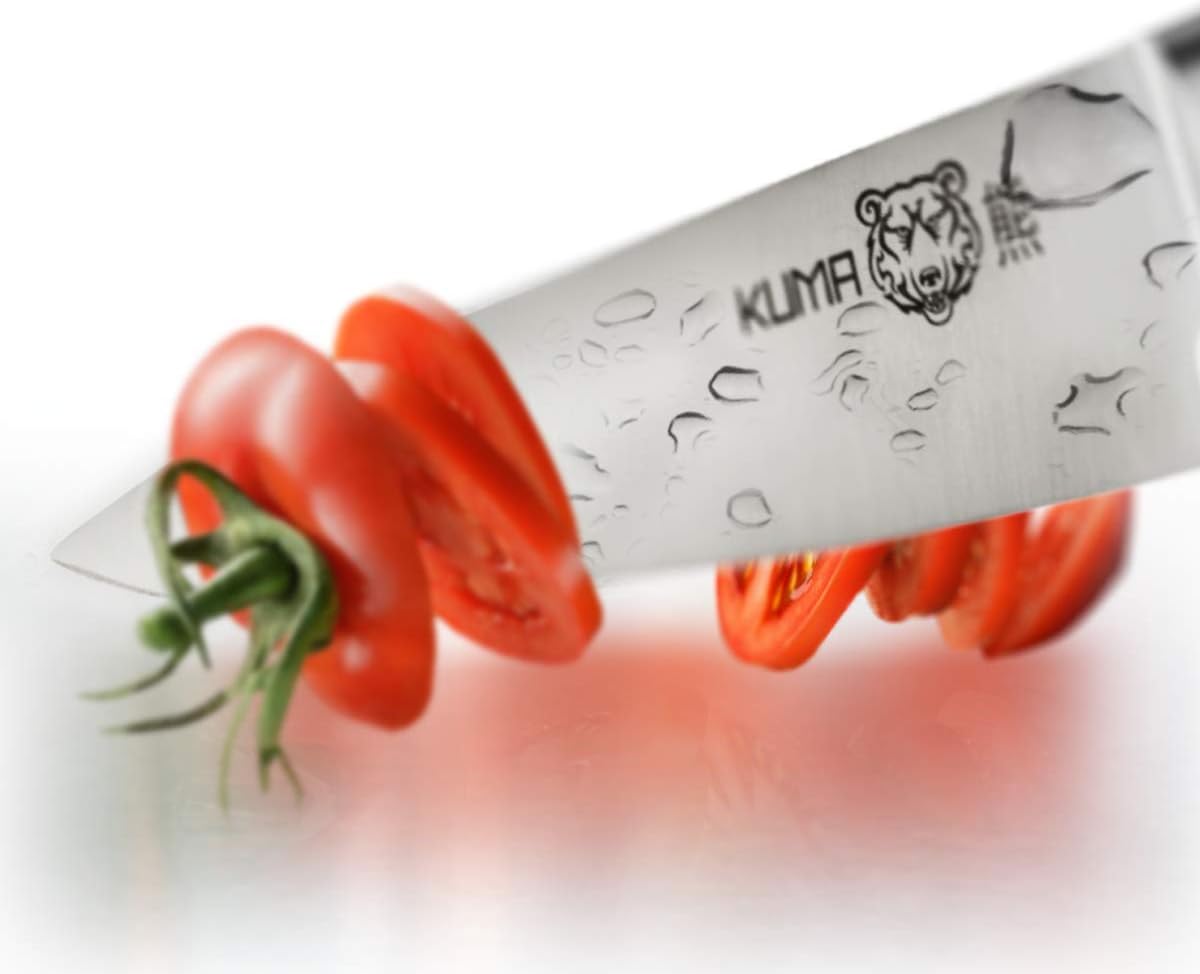 KUMA Multi Purpose Chef Knife (Set of 5) - Razor Sharp Out Of The Box - 8 Inch Chefs Knife for Carving, Slicing & Chopping - Ergonomic Handle - Professional Cooking Kitchen Knife - Cuts Like A Dream