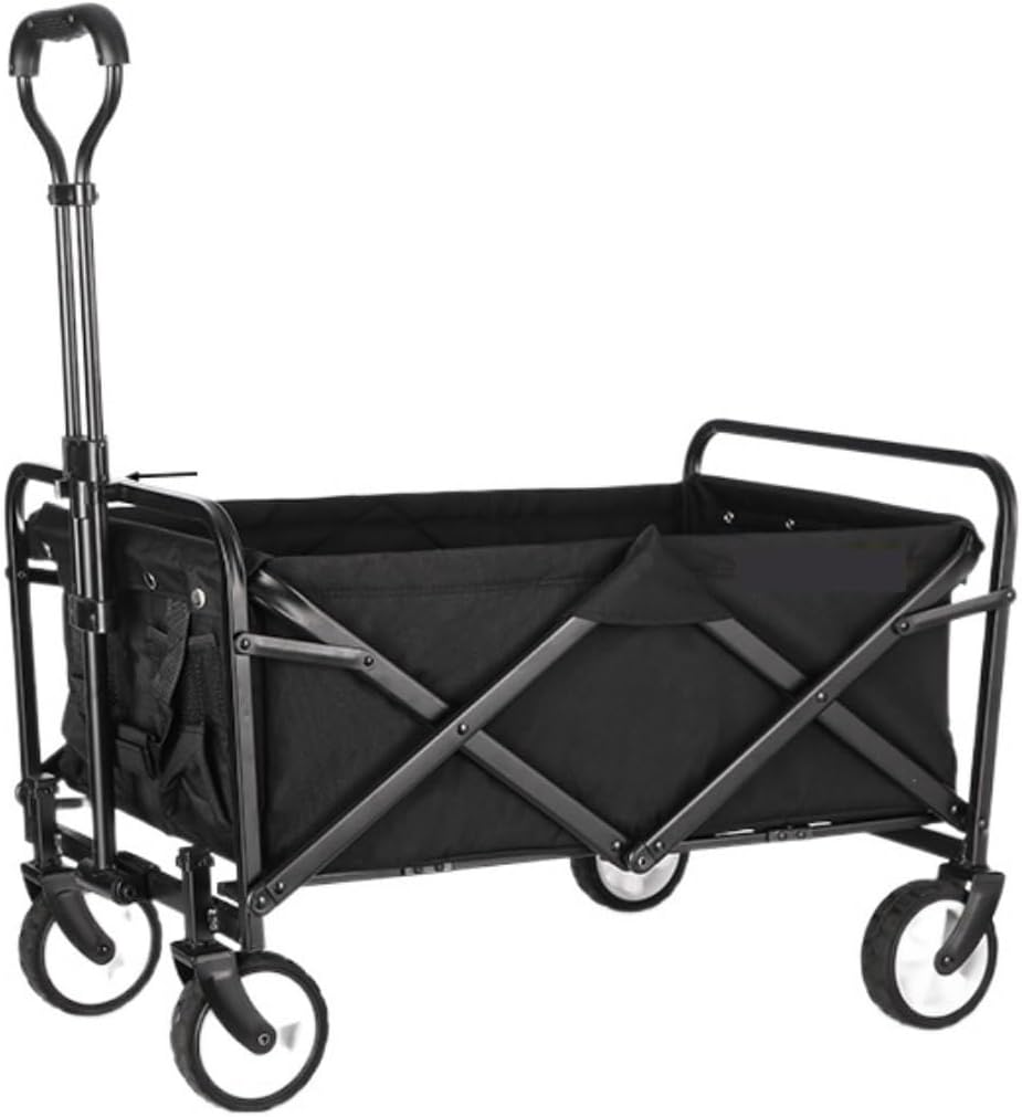 Folding Wagon Cart Beach Wagon Grocery Wagon Collapsible Folding Wagon Utility Wagon Cart Outdoor Garden Camping Wagon Sports Wagon Heavy Duty Garden Wagon Utility Wagon Grocery Cart ( Color : C )