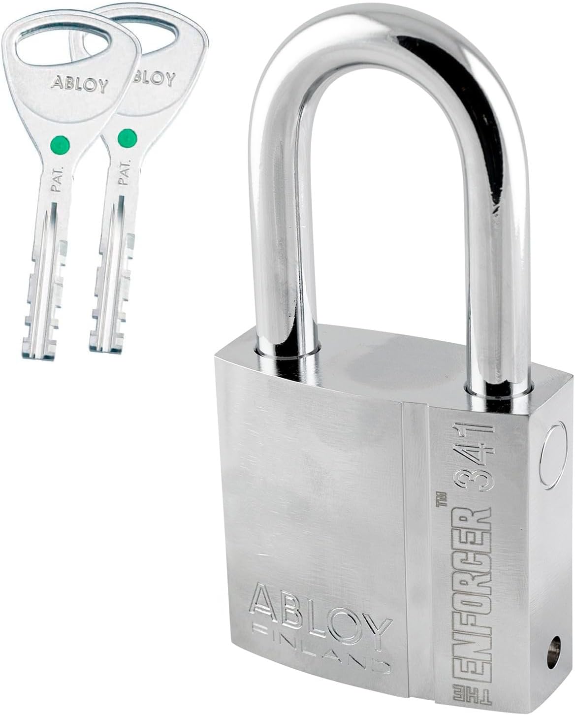 ENFORCER ABLOY 341-50 Heavy-Duty Padlock - 2' (50mm) Shackle Clearance, 25/64' (10mm) Thick Boron Steel Shackle - Disc Detainer Lock for Trucking, Rail, Containers - Bank-Safe Protection
