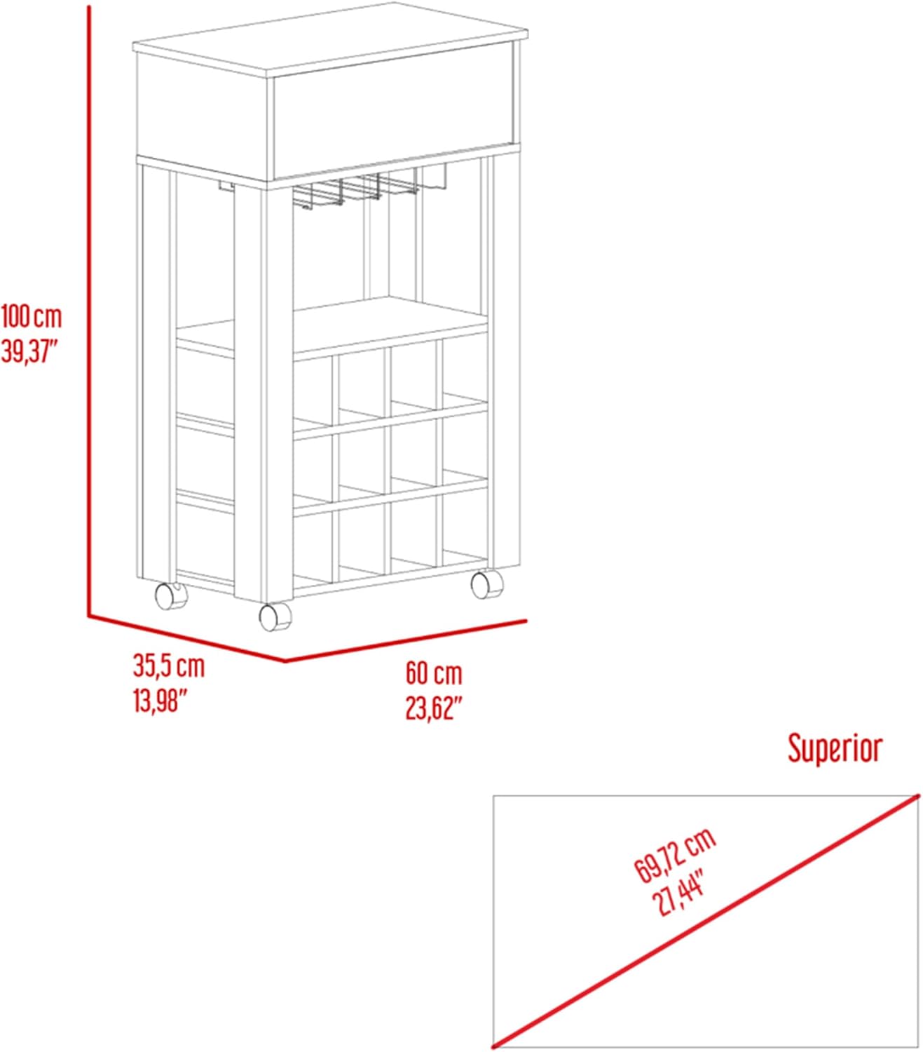 Modern Wine Cabinet,Wine Baker Rack with 1-Drawer&12-Bottle Wine Cabinet Bar Cabinet for Bar,Kitchen,Dining Room,Light Gray