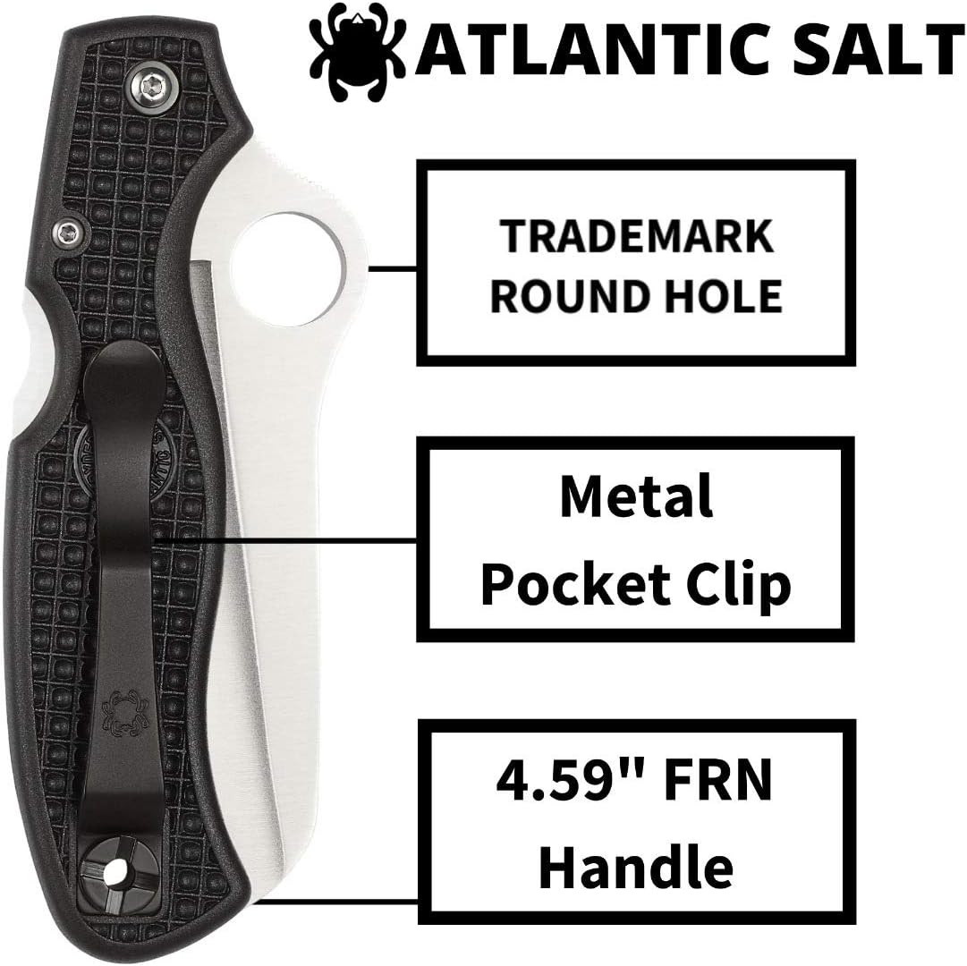 Spyderco Atlantic Salt Rust Free Serrated Edge Knife