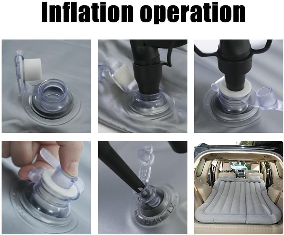 Car Inflatable Mattress for Jaguar XF Sportbrake X260 X250 Sport Brake Wagon Estate 2013-2024 Rear Trunk Air Mattress Camping Folding Air Bed Cushion Back Seat Mattresses,Grey01