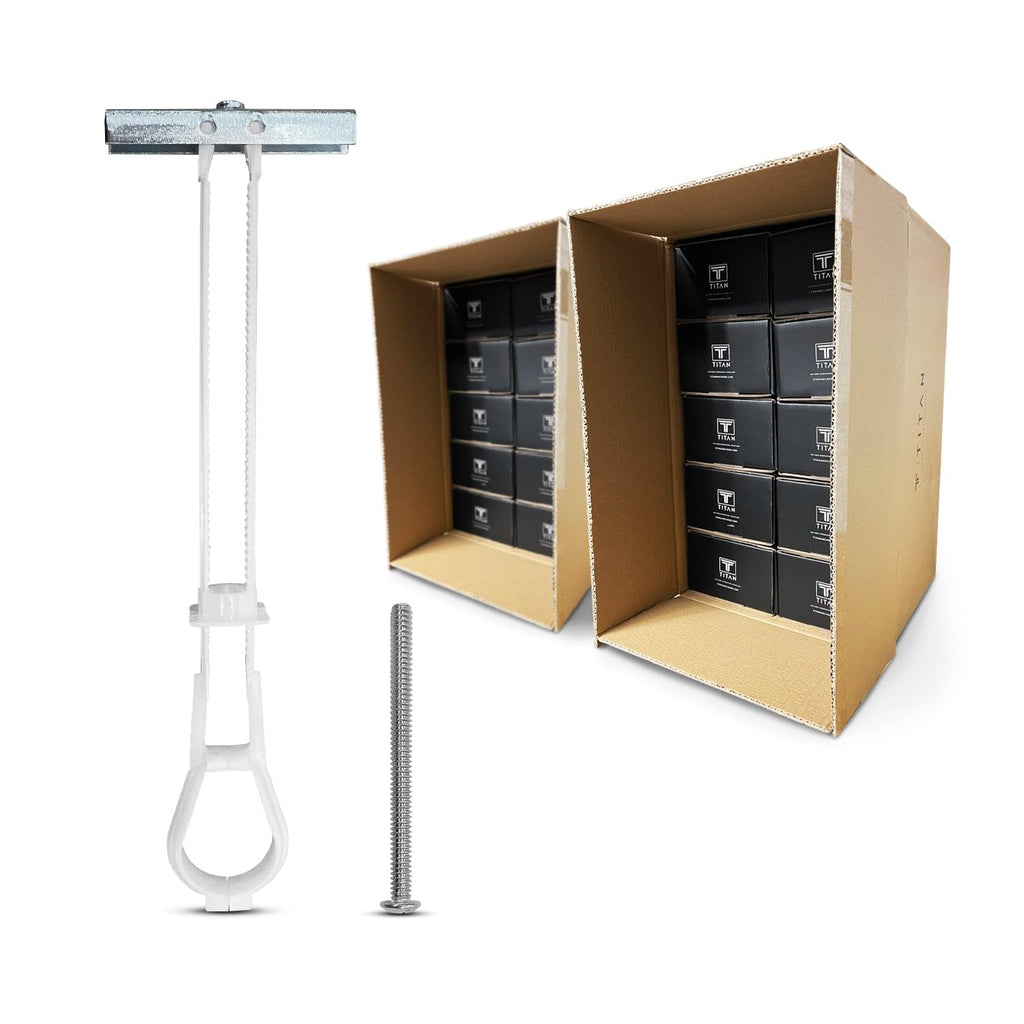 500-Pack 3/16'-24 Heavy Duty Quick Toggle Anchors with Bolts Set | for Drywall, Metal Studs, and Concrete Block | Holds 240+ Lbs. | 500 Toggles + 500 Bolts