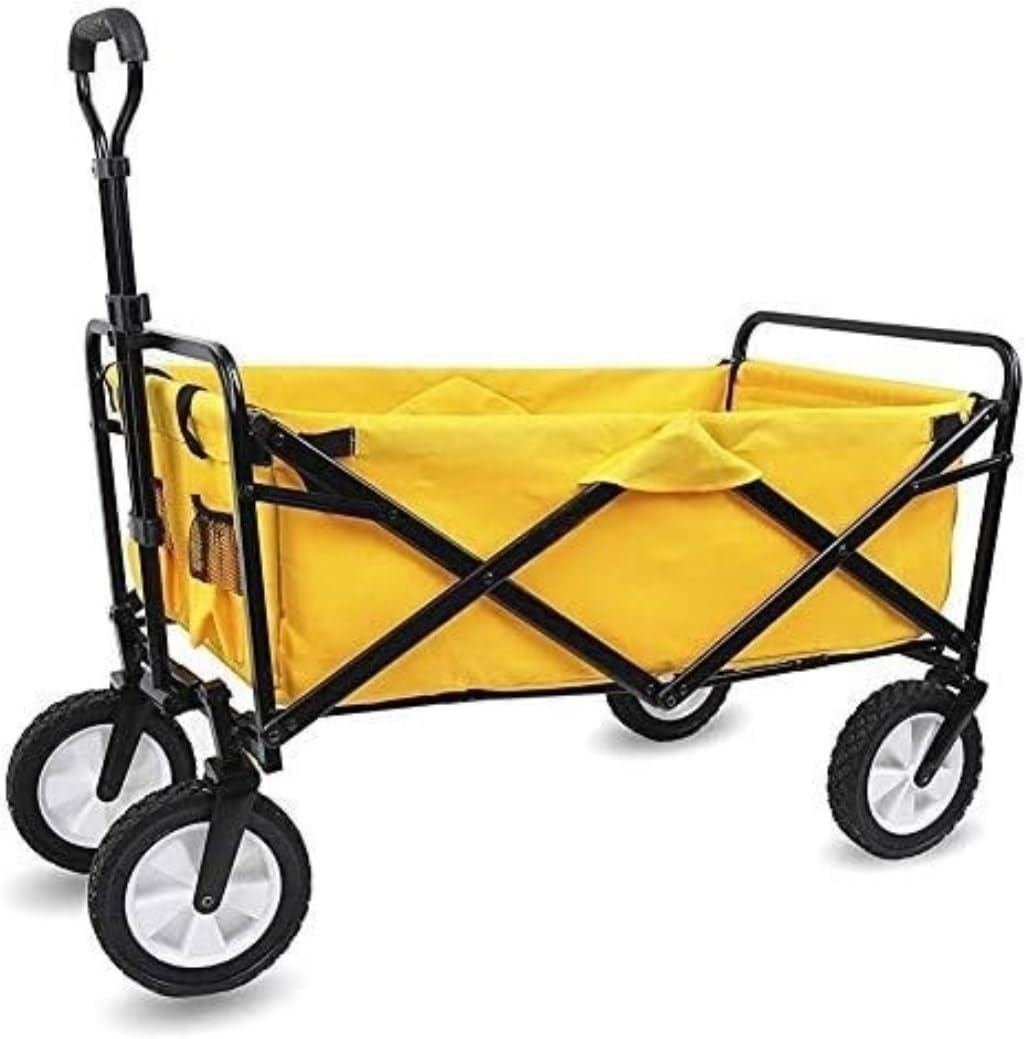 Trolley Cart Folding Wagon Utility Wagon Cart Outdoor Garden Camping Wagon Sports Wagon Heavy Duty Waterproof Camping Cart Garden Wagon