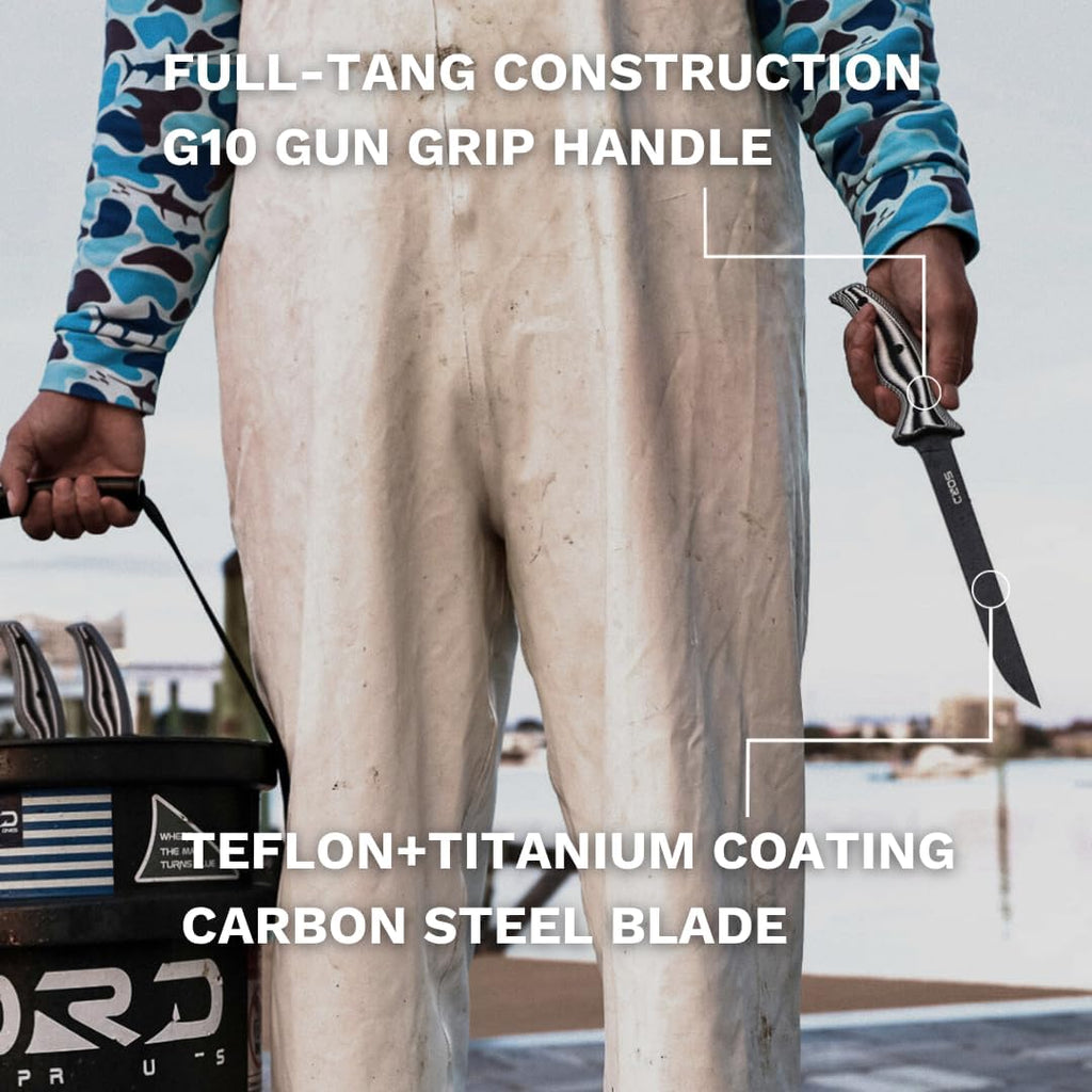 SORD Fillet Knife - 5-9' Filet Knives For Fish - Razor Sharp Boning Knife - Saltwater and Freshwater Fishing - Includes Kydex Sheath - Full Tang Blades | G10 Non Slip Grip | Corrosion Resistant