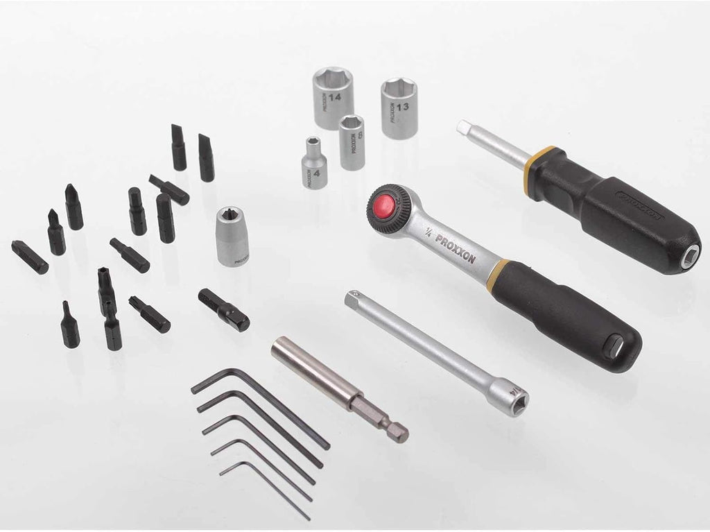 Proxxon 23070 38-Piece 1/4-Inch Drive Screwdriver/Socket Set with Magnetic Adapter