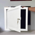 Metal Ceiling Wall Hatch Access Panel, Electrical Attic Door with Lock and Key White, Drywall Access Door Panel Service Cover Plate(19x19in(483x483mm))