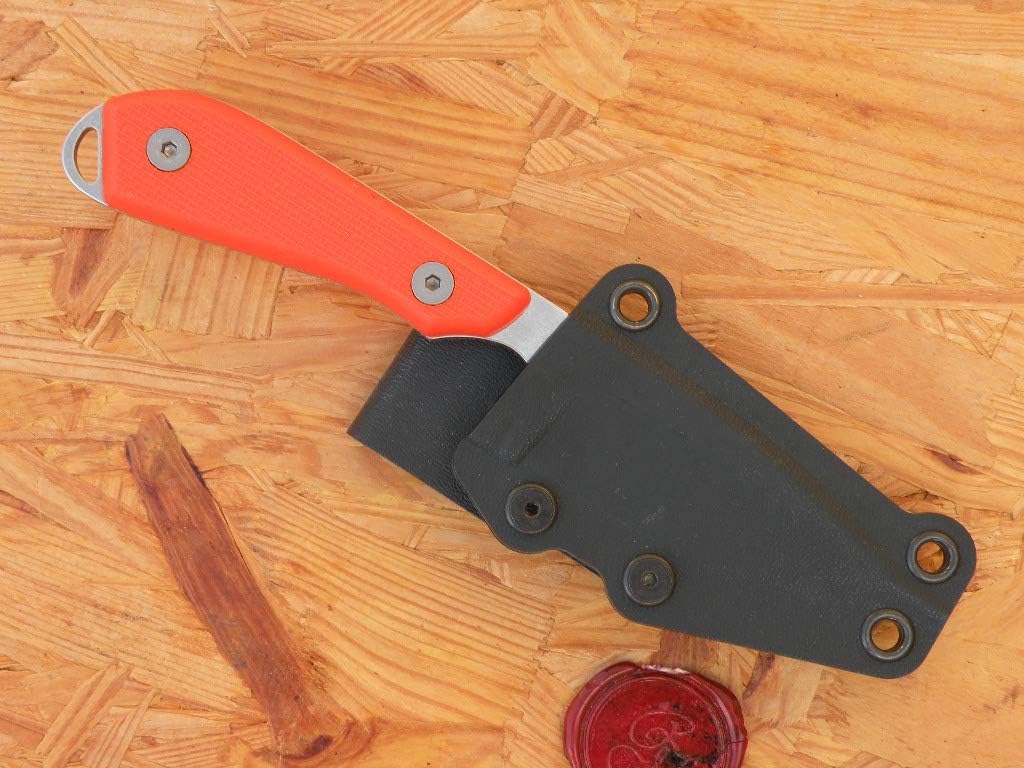 White River Model 1 Pro Fixed Blade Knife, Orange Textured G10 Handle