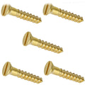 Slotted Flat Head Wood Screw Kit Hardware Solid Commercial Brass #1X1/2' Pack of 1000 Fastener Set LS16870F
