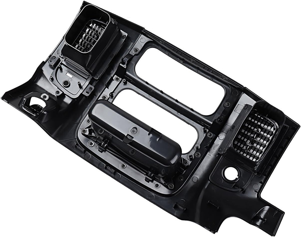 Dash Center Radio Bezel Trim Panel Compatible for 2002-2005 Dodge Ram 1500, 2003-2005 Ram 2500 3500 Replacement Dash Cover Kit w/Mounting Screw Dashboard Radio Surround Interior Black