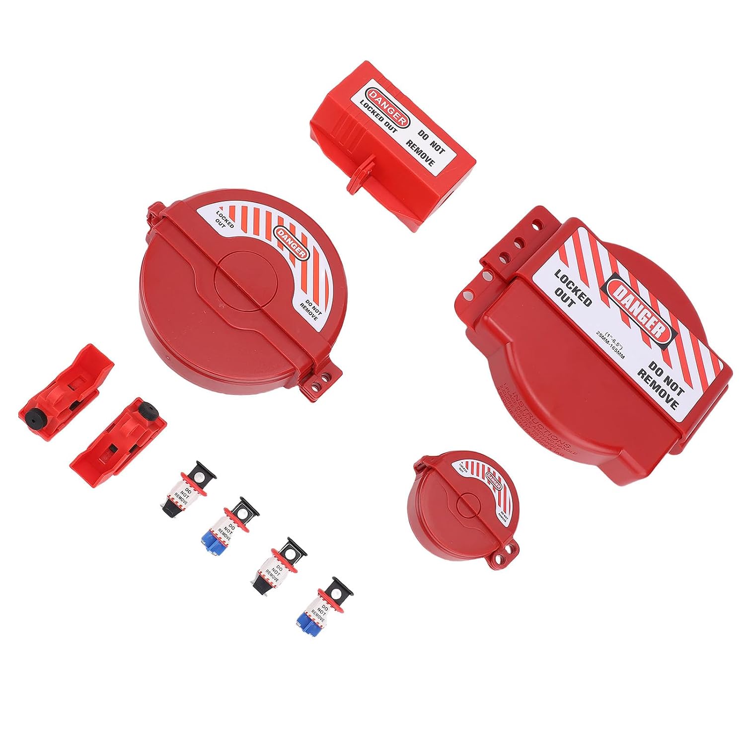 Lockout Tagout Kit Electrical Loto, Clamp On Circuit Breaker Lockout, Hasps, Loto, Safety Padlocks, Plug Lock, Ball Valve, Tool Box, for Electrical, Industrial