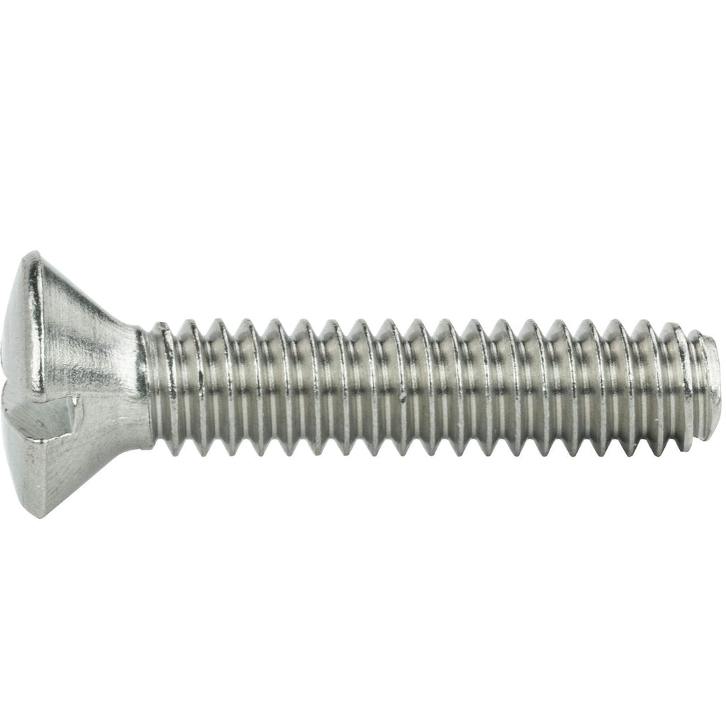 1/4-20 x 5/8' - Slotted Oval Head Stainless Steel 18-8 500 Pcs Machine Screws B2B