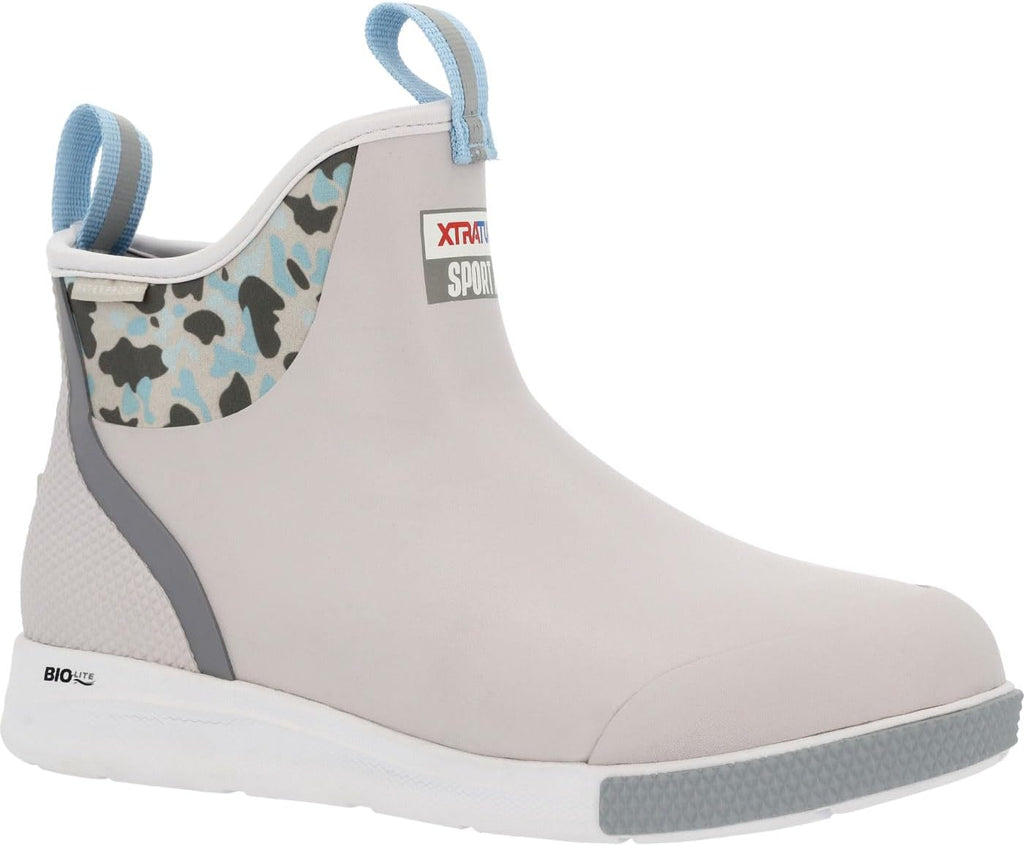 XTRATUF 6' Men's Ankle Deck Boot Sport - 30% Lighter, 100% Waterproof Rubber Fishing Footwear - Non-Marking, Slip-Resistant Outsole - Moisture-Wicking Liner