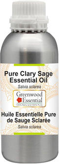 Greenwood Essential Pure Clary Sage Essential Oil (Salvia sclarea) Steam Distilled 1250ml (42 oz)