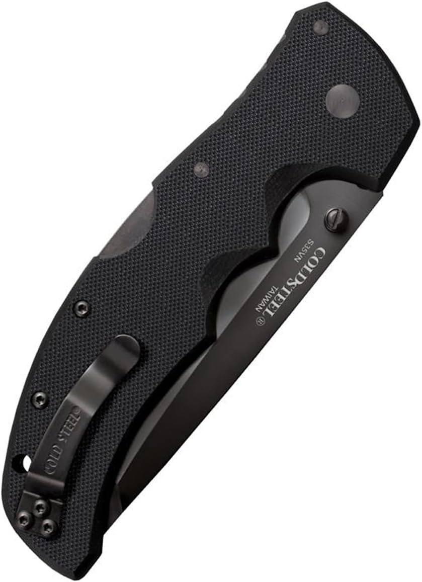 COLD STEEL Recon 1 4' S35VN Razor-Sharp Blade 5.375' G-10 Handle Tactical Folding Knife w/Tri-Ad Lock, Ambidextrous Pocket/Belt Clip