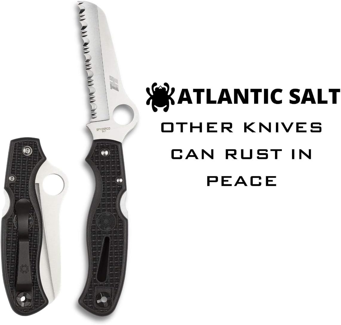 Spyderco Atlantic Salt Rust Free Serrated Edge Knife