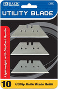BAZIC Utility Knife Replacement Blade (10/Pack)(Case of 360)