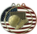 Soccer Sports Medals, Award Medals Soccer Medallion Gold Medals - Multiple Options in Quantities 1-50 -Custom Neckbands