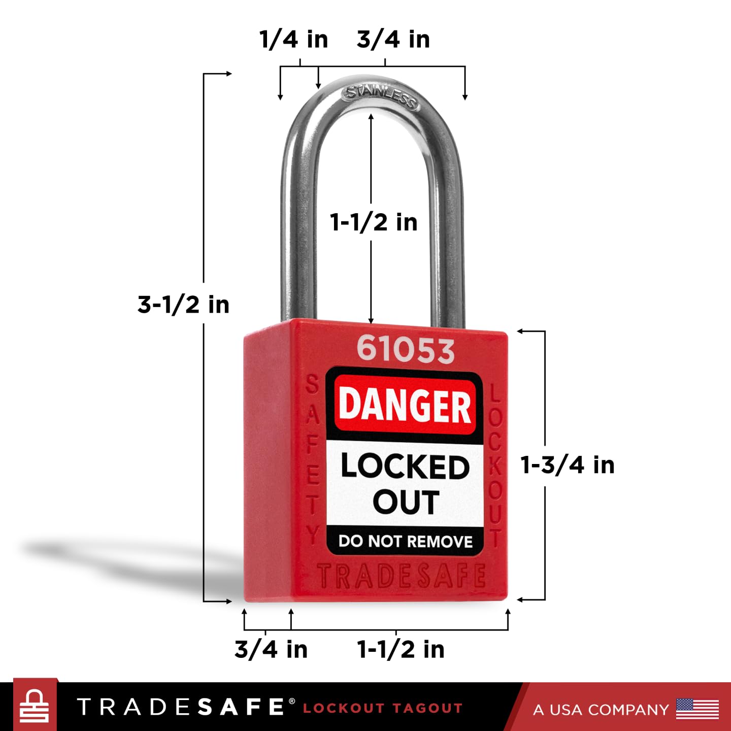 TRADESAFE Electrical Lockout Tagout Kit & Lockout Locks Bundle - Hasps, Clamp on and Universal Multipole Circuit Breaker Lockouts, Loto Tags, Plug Lockout, Loto Locks Set, 2 Keys Per Lock