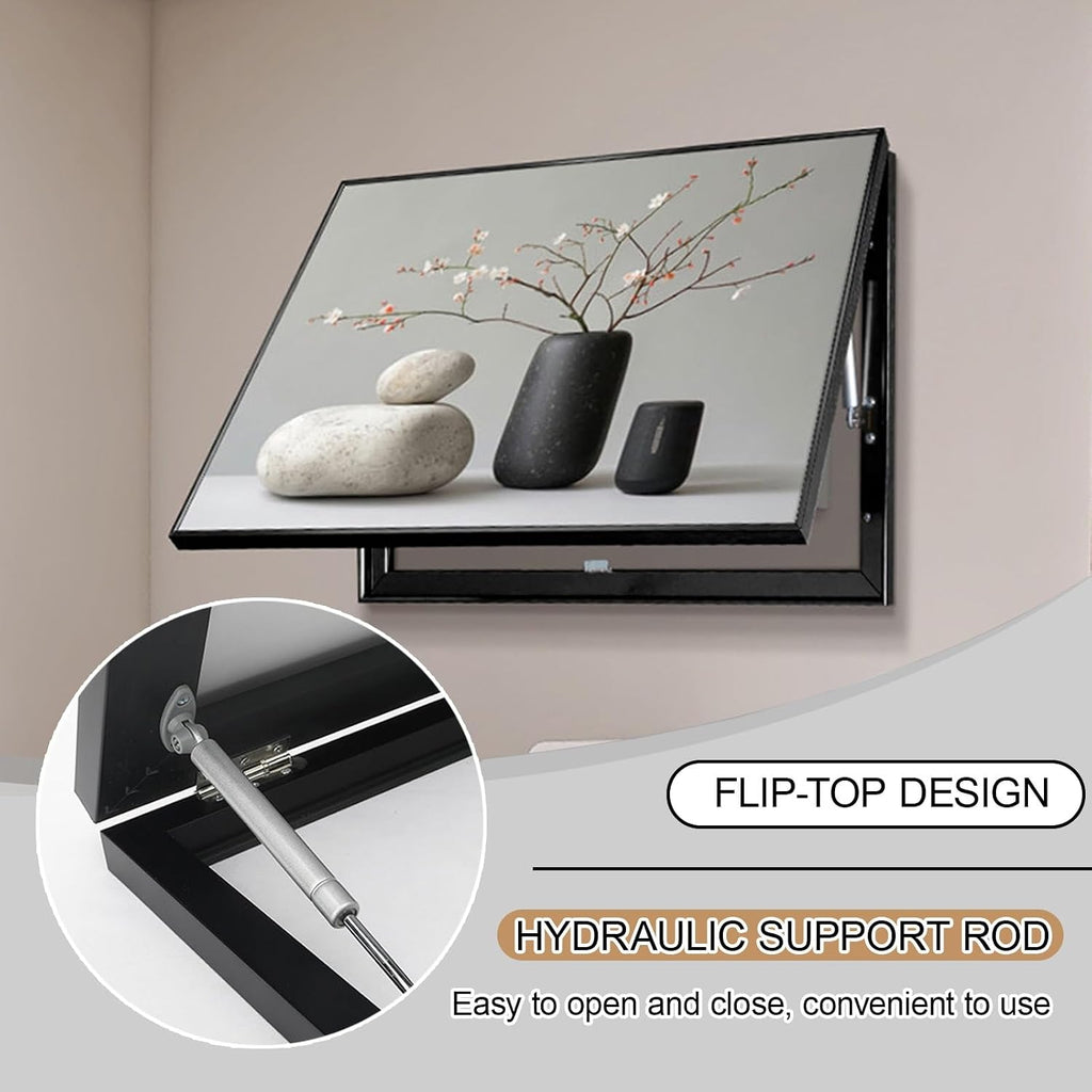 Hide Breaker Box Cover, Fuse Box Cover Decorative Painting, Circuit Breaker Panel Protector, Flip-Up Meter Switch Box, Easy Installation(Gray 1,70 * 50cm//27.5 * 19.7in)