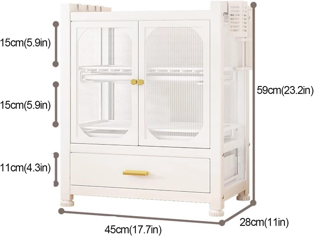 Kitchen Storage Cabinet, Dish Drying Rack, Bakers Rack, Dish Rack for Kitchen Counter, Microwave Stand, Kitchen Cabinets，with Drawer (Color : B)