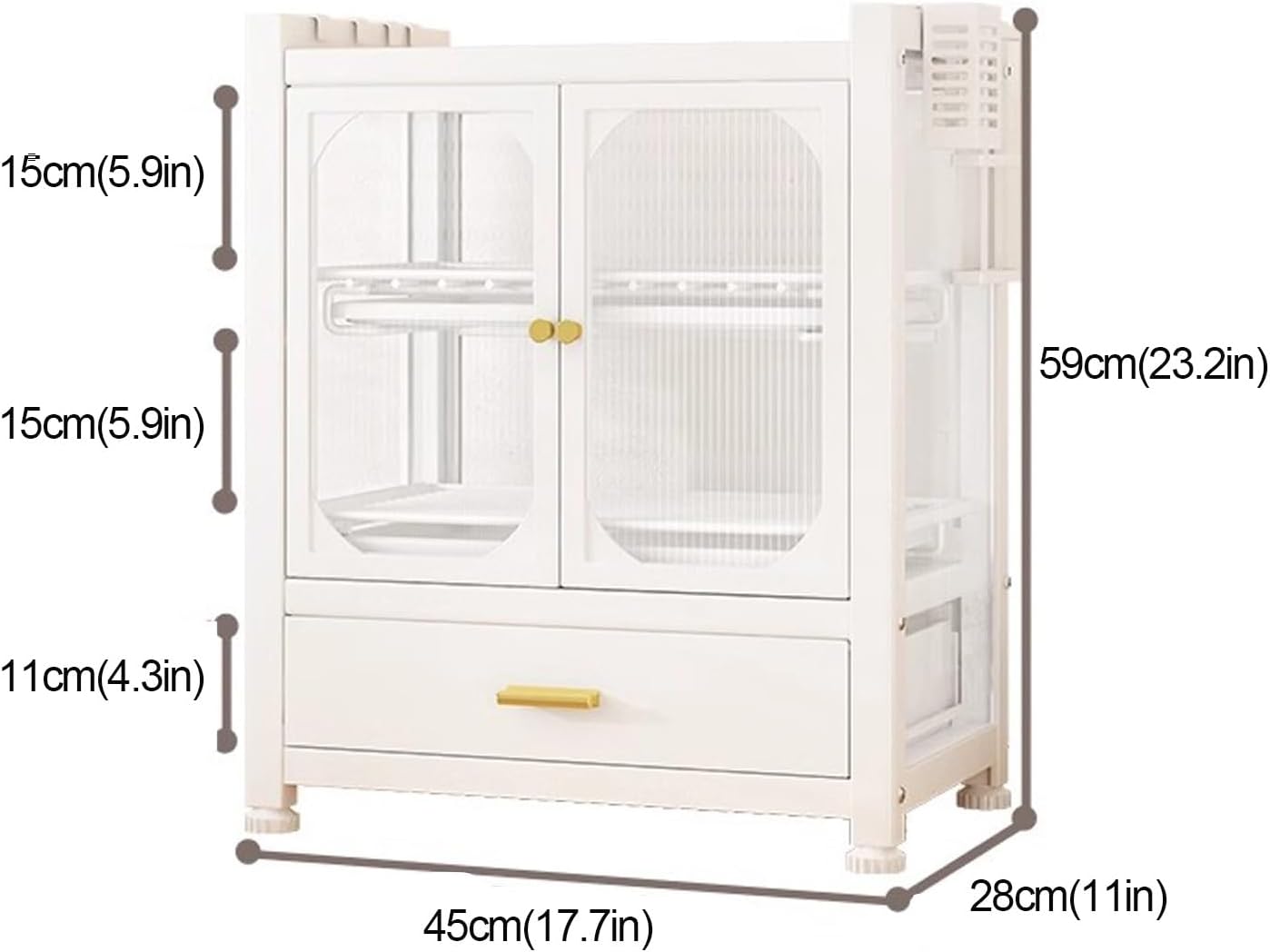 Kitchen Storage Cabinet, Dish Drying Rack, Bakers Rack, Dish Rack for Kitchen Counter, Microwave Stand, Kitchen Cabinets，with Drawer (Color : B)