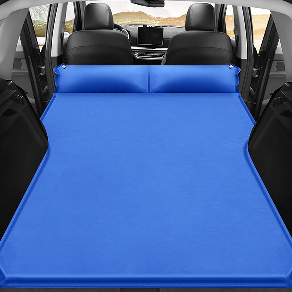 Car Inflatable Mattress for Opel Vauxhall Astra Sports Tourer Wagon L K J H G F 1995-2024 Back Seat Air Mattress Thickened Air Bed Cushion Rear Trunk Sleeping Mattress,Blue01