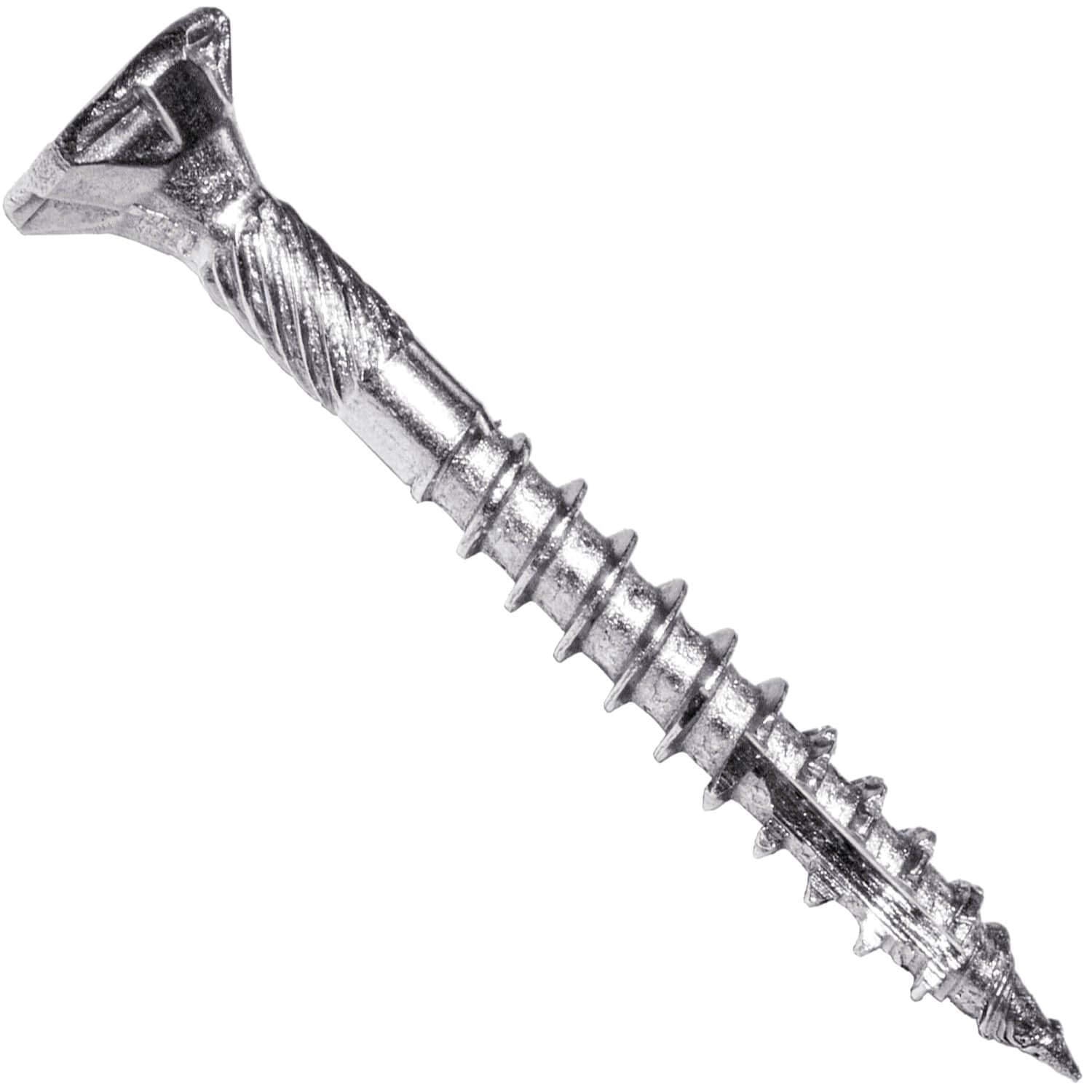 Jake Sales #8 x 1-1/2' Silver Star Stainless Steel Wood Screw Torx/Star Drive Head - Grade 305 Stainless Steel Torx/Star Drive Wood Screws - (5 POUNDS - 985 Approx. Screw Count)