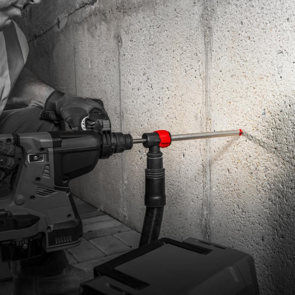 Diablo Amped Rebar Demon SDS-Plus 4-Cutter Full Carbide Head Dust Extraction Hammer Drill Bit - 1/2' Diameter, 10' Length, 4' Working Length, 5-Pack - DMAPLA4440-S6