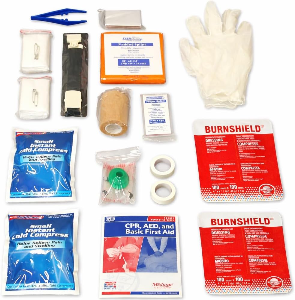 Rapid Care 821 Piece Class B Refill Kit - OSHA & ANSI Compliant - 3 & 4 Shelf First Aid Cabinet Refill - Home, Office, Industrial - Bandages, Medications, Trauma Supplies