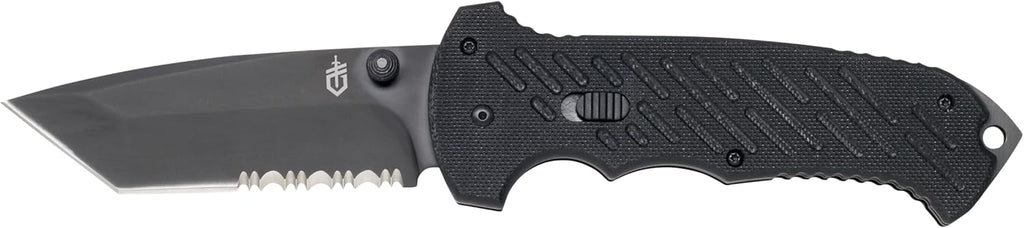 Gerber Gear 06 FAST Folding Pocket Knife, Tactical Tanto Pocket Knife with Serrated Edge for Camping and Survival