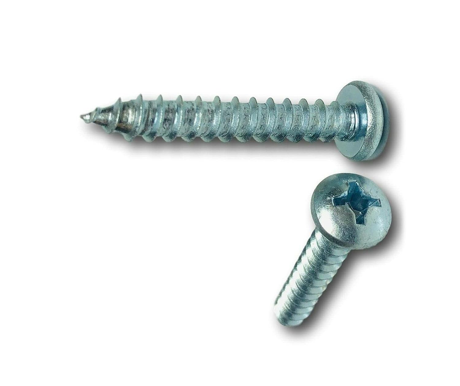 Pr-Mch Package of 1000, 8 x 1 1/2' Phillips Pan Head Sheet Metal Screw Zinc Plated Set Kit #DR-D6068D