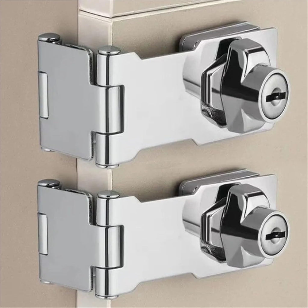 keyed hasp lock, Keyed Hasp Lock Pack of 3 2.5-4 inch(4 inch3PCS)