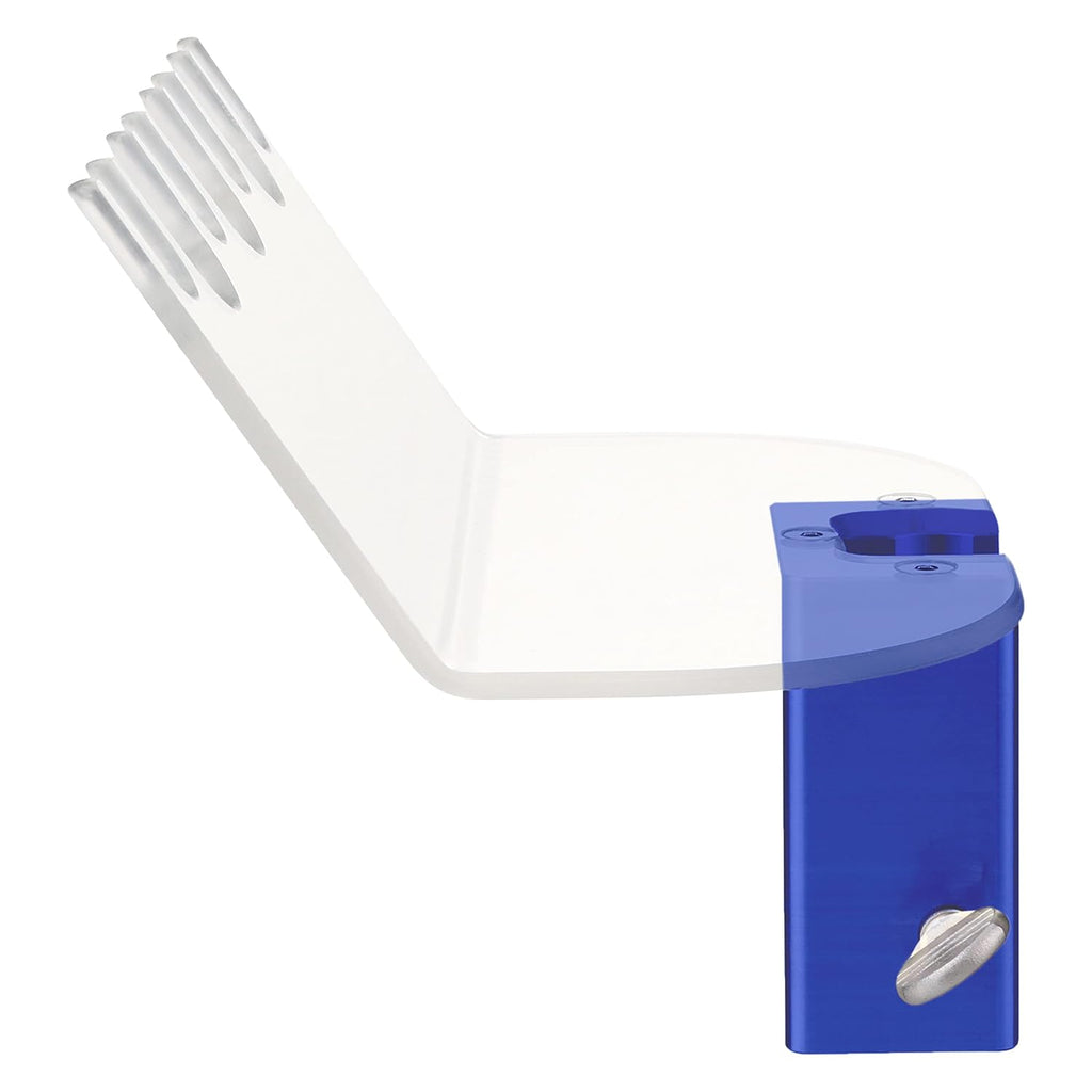 AHS American Hospital Supply Medicine Vial Holder Blue Base Transparent Hands Free Medication Vial Stand with 7 Slots Optional Safety Lid | Medical Supplies & Equipment