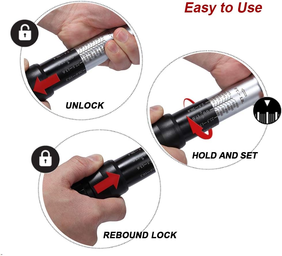 3/4-inch Drive Click Torque Wrench, 100-600ft.lb / 135-815Nm Dual-Direction Adjustable Torque Wrench Set with Buckle