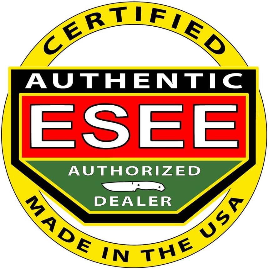 ESEE Knives Model 3P-B Fixed Blade Knife, Black Molded Polymer Sheath, Ambidextrous Belt Clip Plate