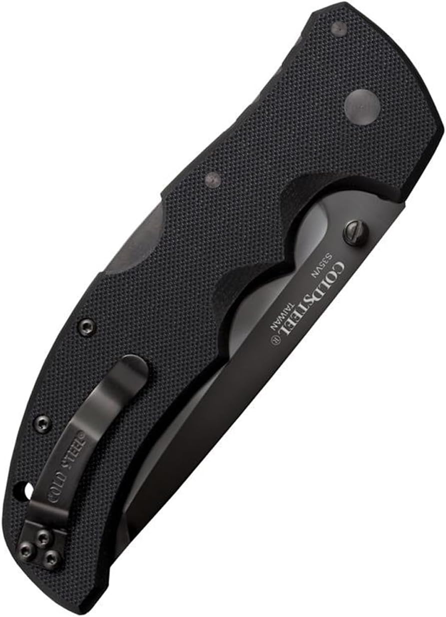 COLD STEEL Recon 1 4' S35VN Razor-Sharp Blade 5.375' G-10 Handle Tactical Folding Knife w/Tri-Ad Lock, Ambidextrous Pocket/Belt Clip
