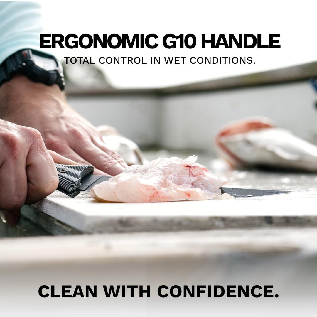 SORD Fillet Knife - 5-9' Filet Knives For Fish - Razor Sharp Boning Knife - Saltwater and Freshwater Fishing - Includes Kydex Sheath - Full Tang Blades | G10 Non Slip Grip | Corrosion Resistant