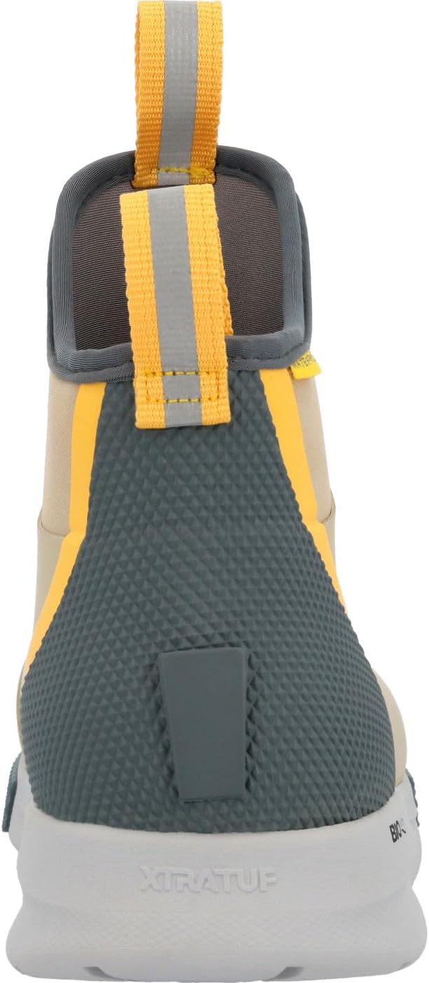 XTRATUF 6' Men's Ankle Deck Boot Sport - 30% Lighter, 100% Waterproof Rubber Fishing Footwear - Non-Marking, Slip-Resistant Outsole - Moisture-Wicking Liner