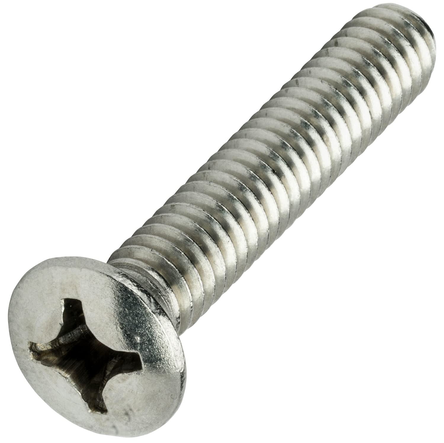 1/4-20 x 5/8' Phillips Oval Head Machine Screws Kit Hardware Stainless Steel 18-8 Pack of 250 Fastener Set LS11233F