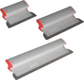 LEVEL5 Drywall Skimming Blade Set | 10, 16 & 24 Inch Skimming Blades | Ergonomic Aluminum Body | Replaceable 0.3mm German Stainless Steel Blade | For Smoothing Walls and Ceilings | 5-443
