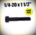 Package of 1,000 (pcs) 1/4-20 x 1 1/2' Socket Head Allen Cap Screw 12.9 Black Oxide Bulk Set #RD-4059FST Warranity by Pr-Mch